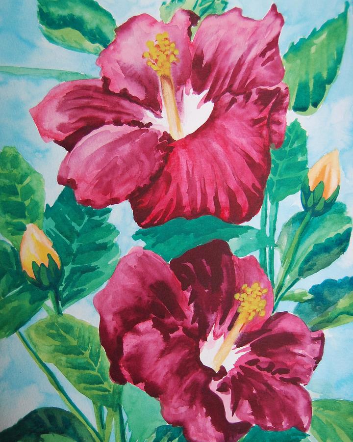 Hibiscus Painting by Ashley Adams | Fine Art America