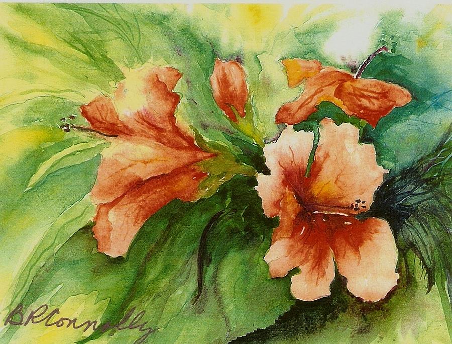 Hibiscus Painting By Barbara Connolly Fine Art America