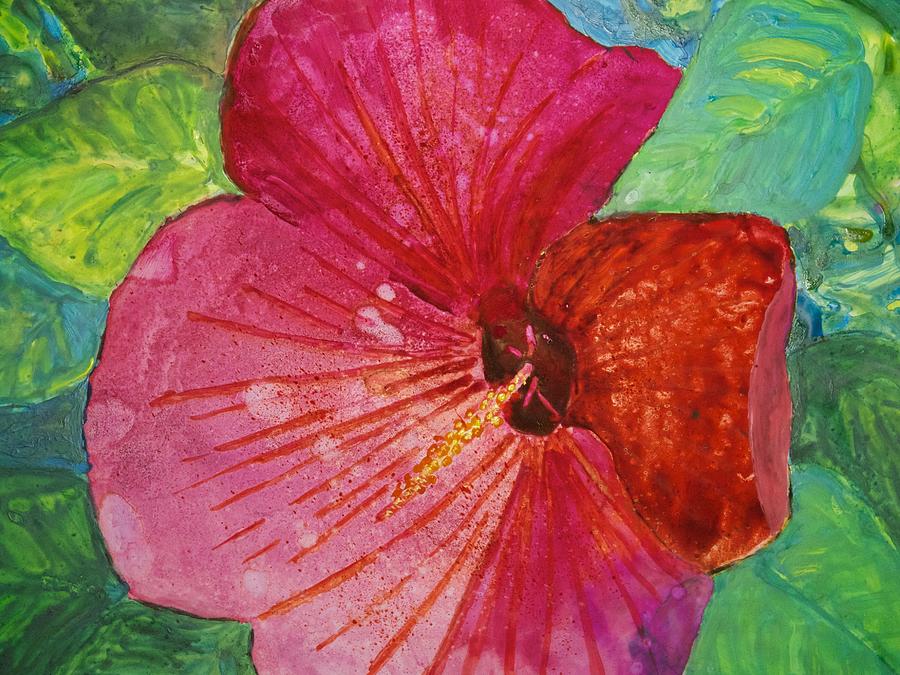 Hibiscus Costa Rica Painting by Patricia Beebe