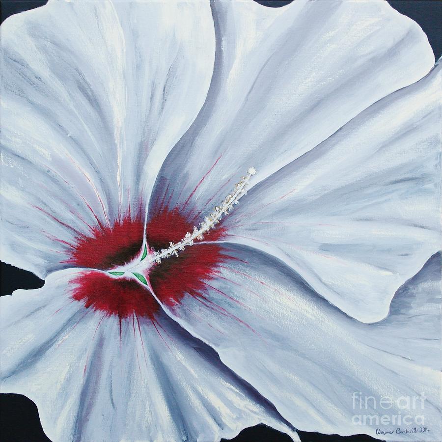 Hibiscus Painting by Wayne Cantrell