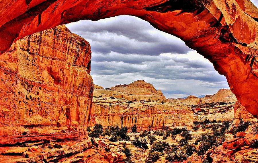 Hickman Bridge in Capitol Reef Photograph by Benjamin Yeager
