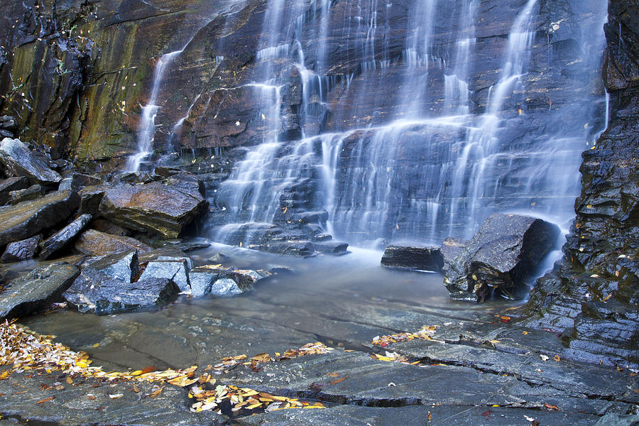 Nature Photograph - Hickory Nut Falls in Chimney Rock State Park by Pierre Leclerc Photography