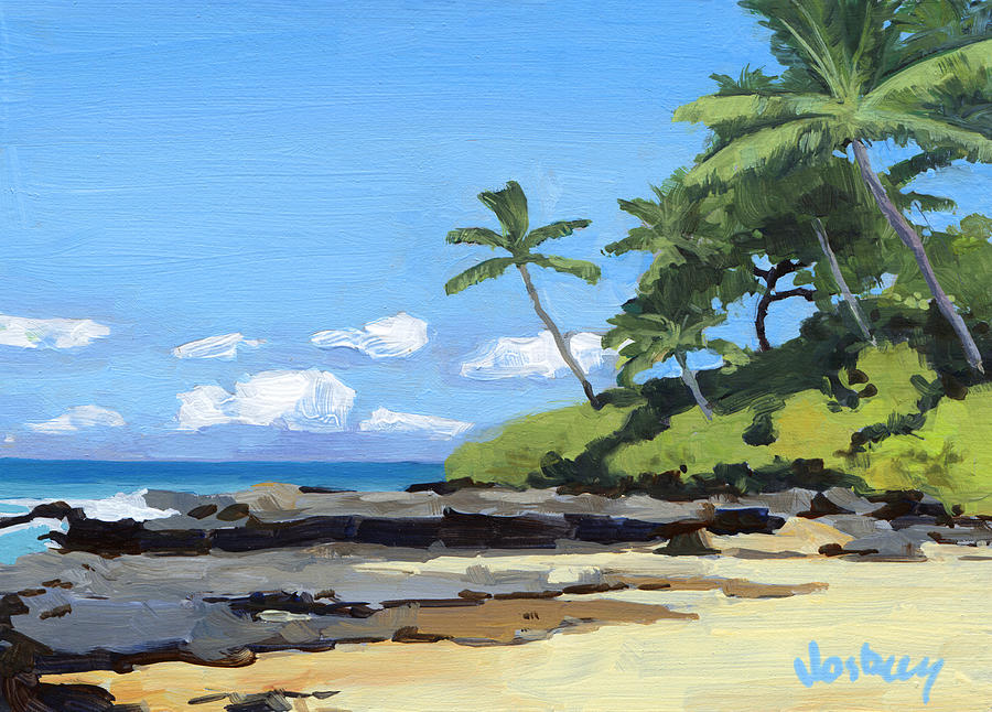 Honolulu Painting - Hidden Beach Makena by Stacy Vosberg