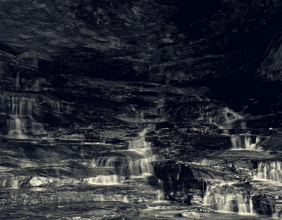Waterfall Photograph - hidden cascade waterfalls Carter Caves by Flees Photos