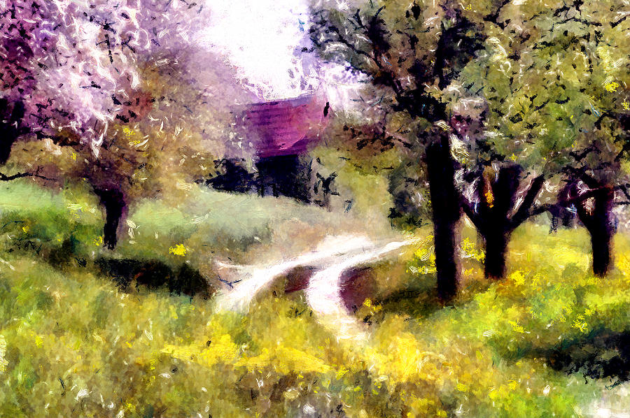 Nature Painting - Hidden Cottage by Wayne Pascall