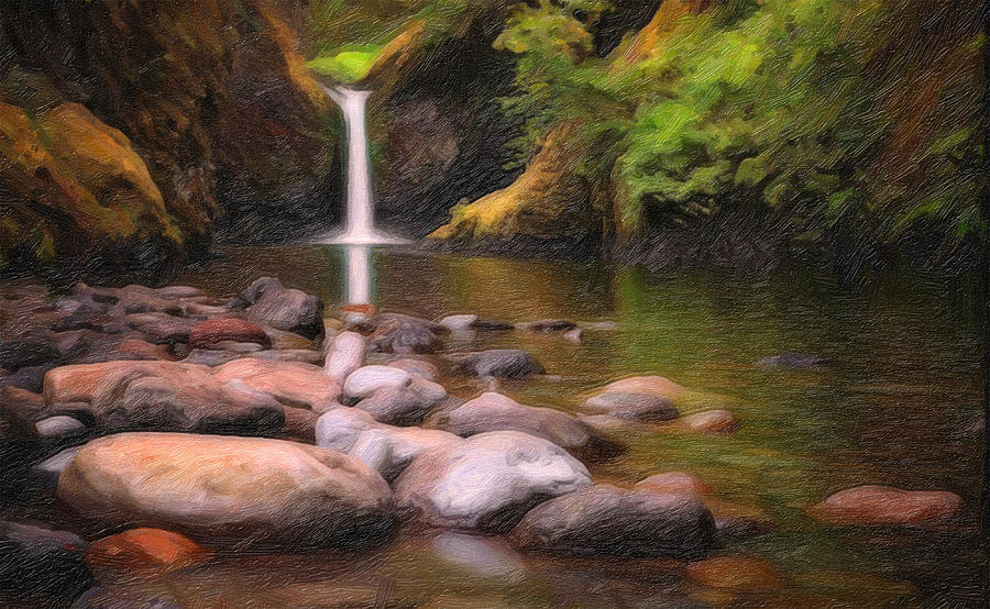 Green Valley Painting - Hidden Creek by MotionAge Designs Green Valley Painting - Hidden Creek by MotionAge Designs