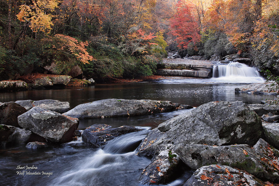 Hidden Falls in Western North Carolina Photograph by Shari Jardina
