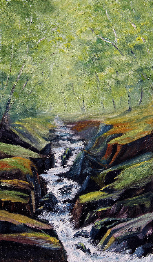 Hidden Falls Painting by Meaghan Troup