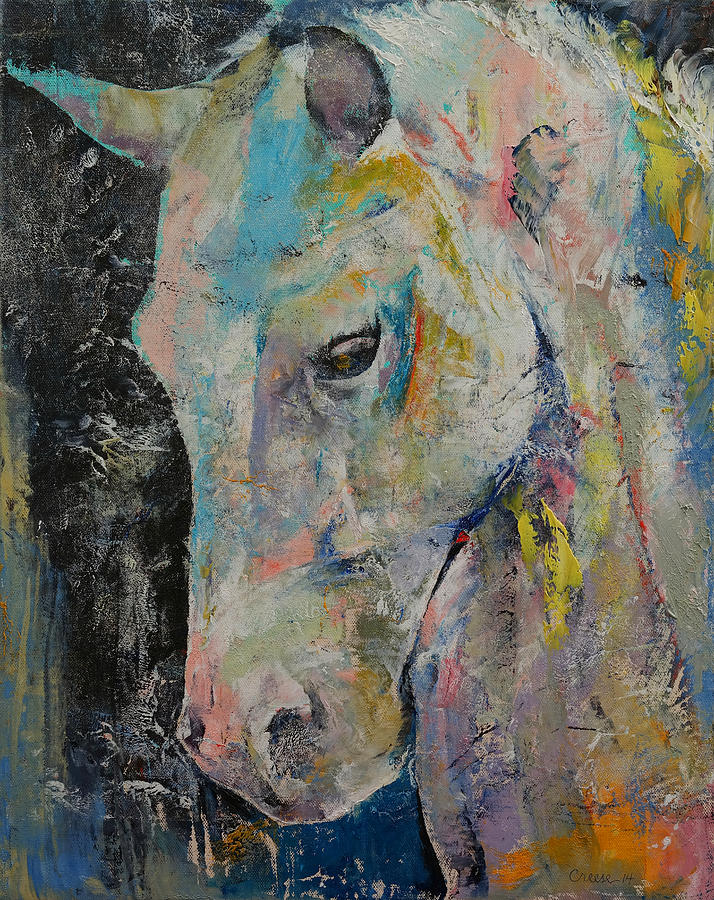 Hidden Heart Horse Painting by Michael Creese