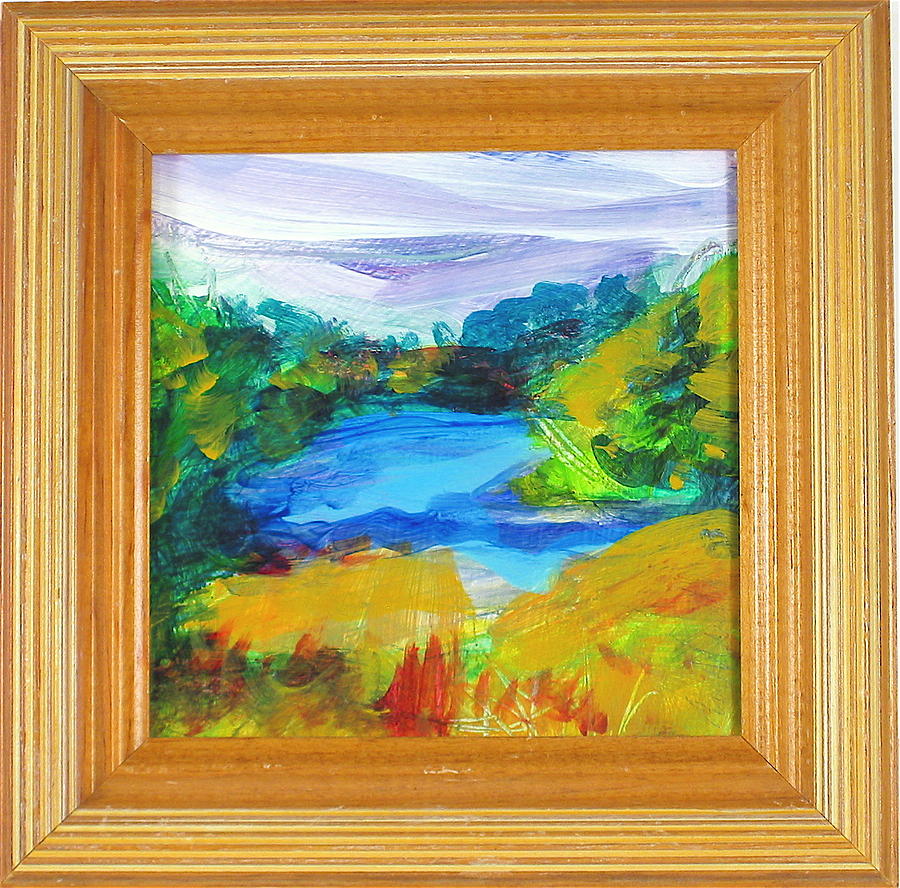 Hidden Lake Painting by Les Leffingwell