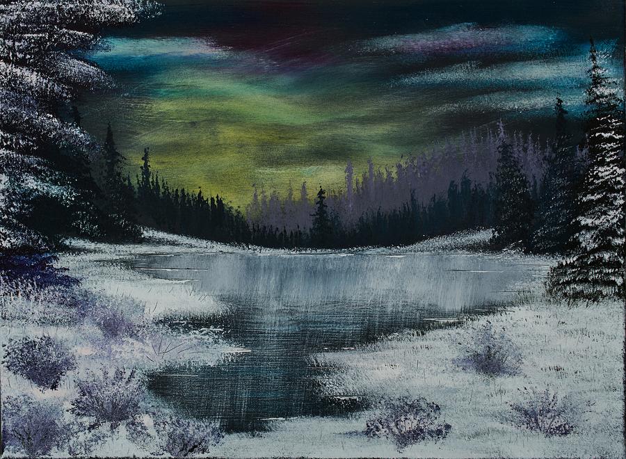 Hidden Lake Painting by Shannon Wells