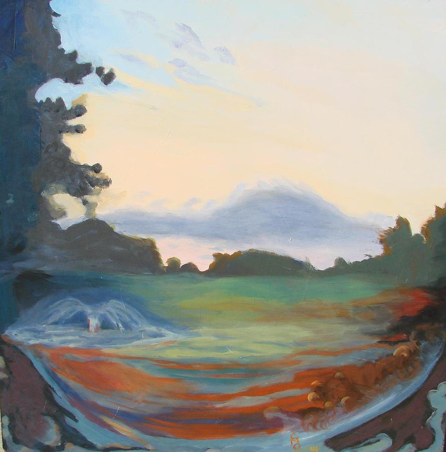 Hidden Landscape Painting by Carol Oufnac Mahan