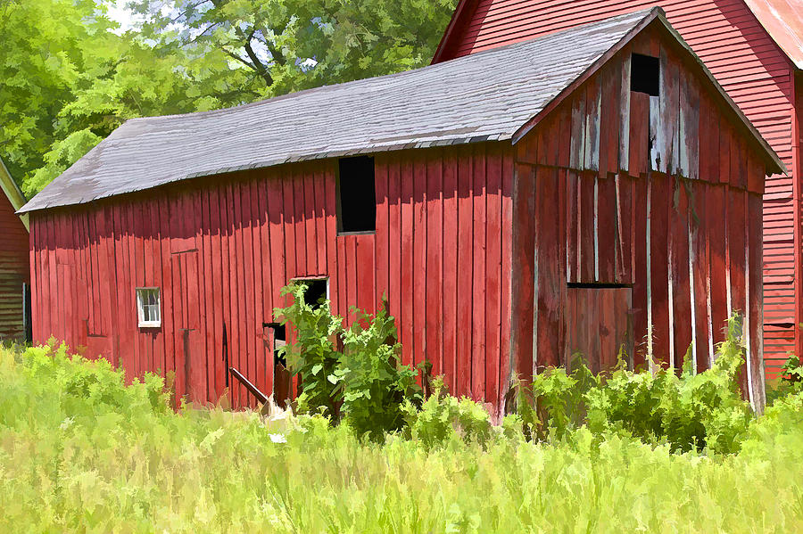 Hidden Rustic Barn II Photograph by David Letts