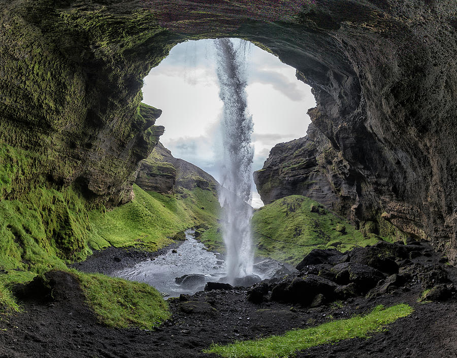 Mountain Photograph - Hidden Waterfall by Bragi Kort