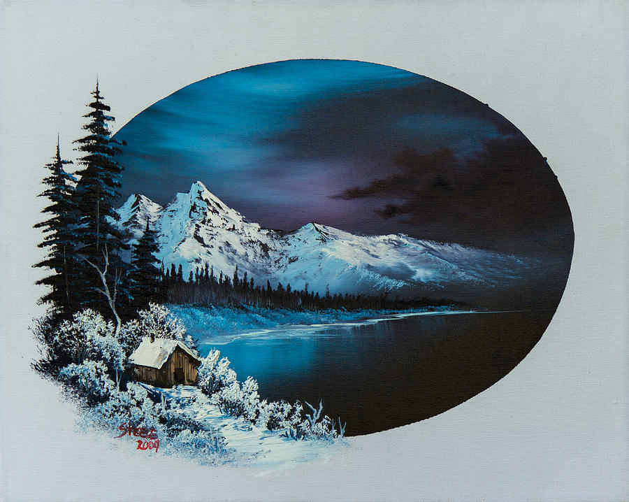 Winter Painting - Jack Frost Moon  by Chris Steele