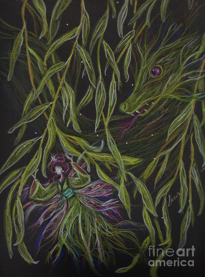 Hide and Willow Seeking Drawing by Dawn Fairies