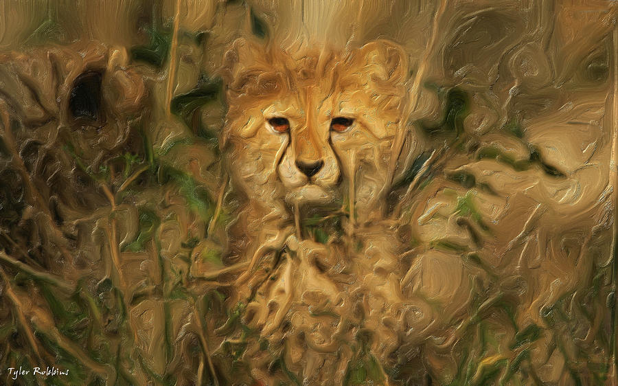 Hiding in the Tall Grass Painting by Tyler Robbins