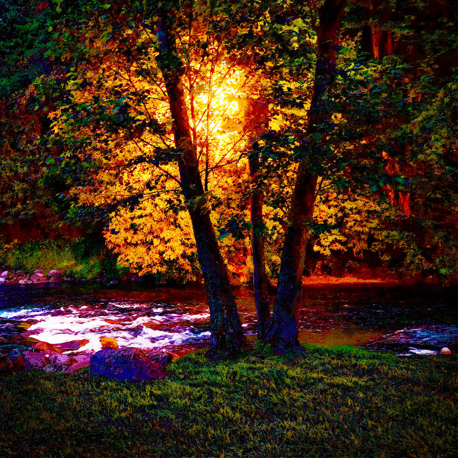 Hiding River Lantern Photograph