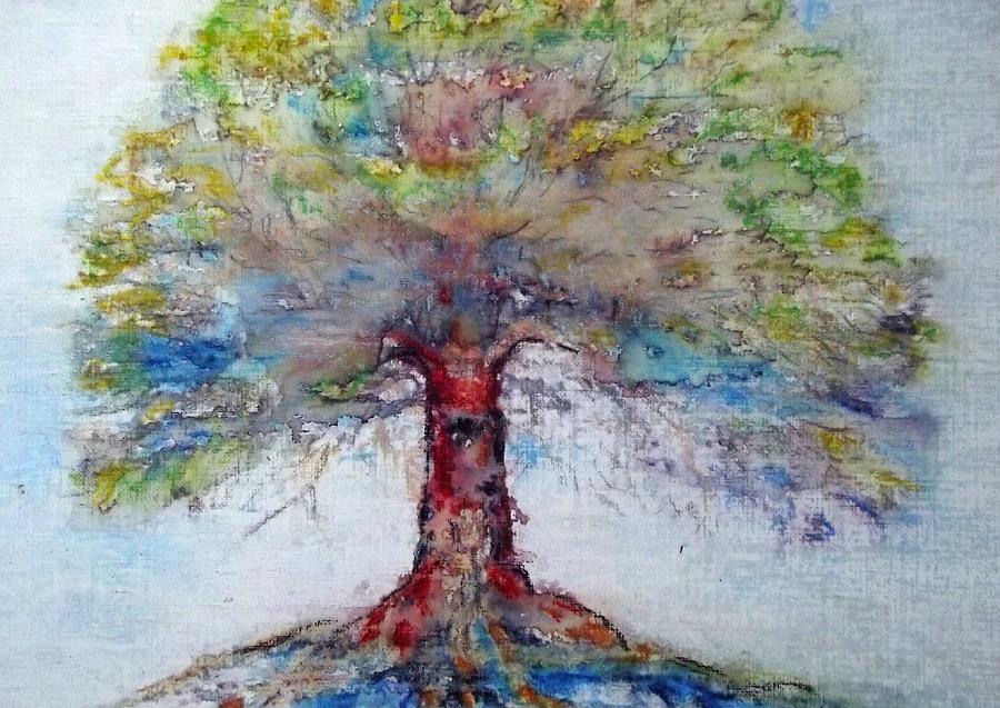 Listening Tree Painting by Cara Frafjord