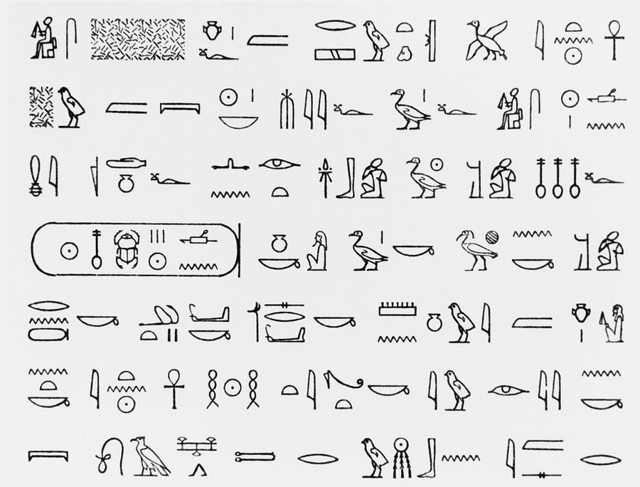 Hieroglyphics Photograph by Science Photo Library