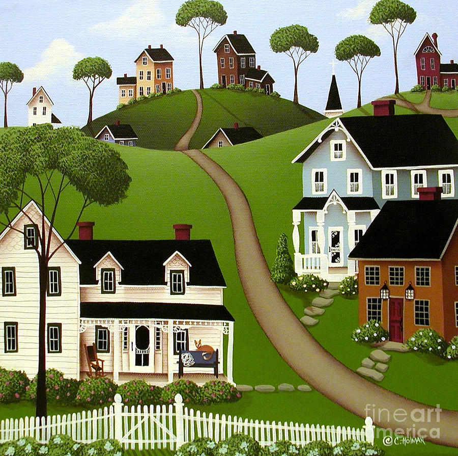Higginsville  Painting by Catherine Holman
