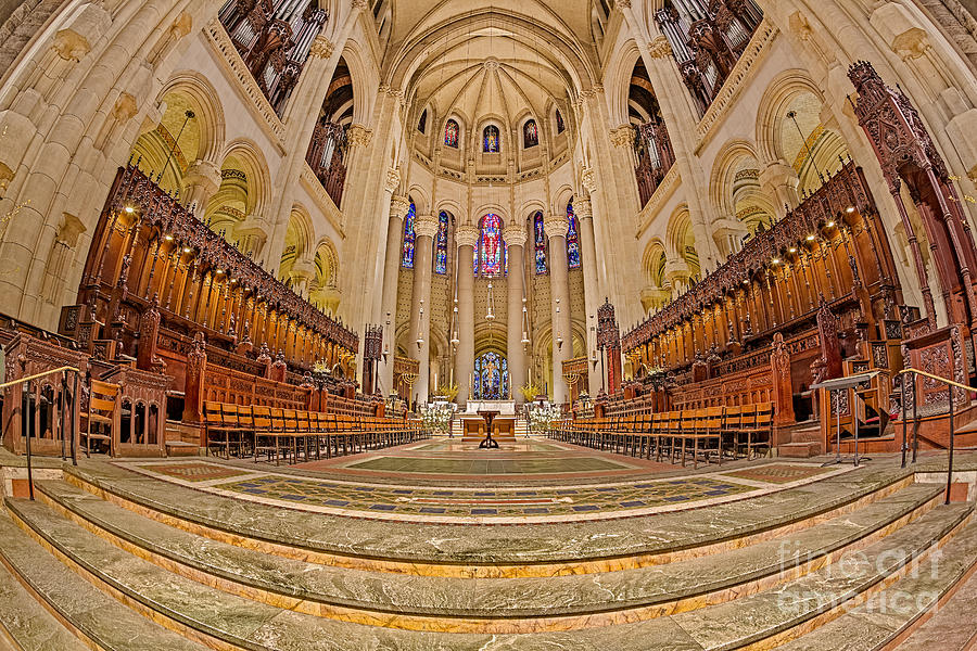 High Altar at Saint John the Divine Cathedral  Photograph by Susan Candelario