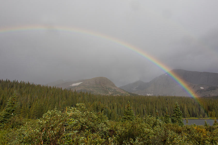 High Altitude Rainbow Landscape Photograph by Tony Hake