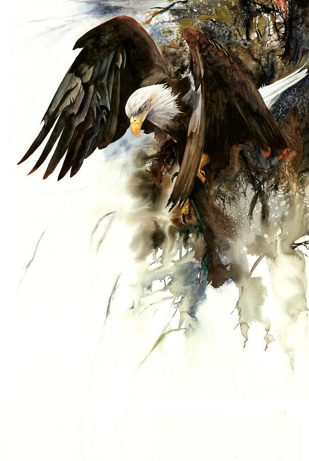 Eagle Painting - High And Mighty by Peter Williams