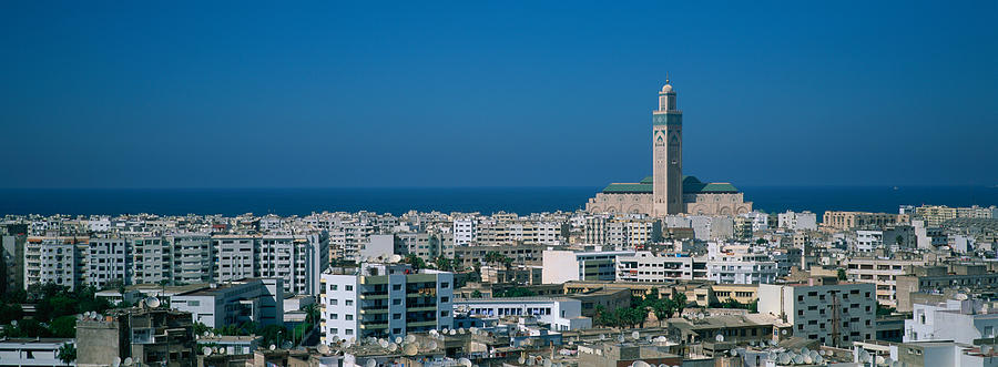 Casablanca Movie Photograph - High Angle View Of A City, Casablanca by Panoramic Images