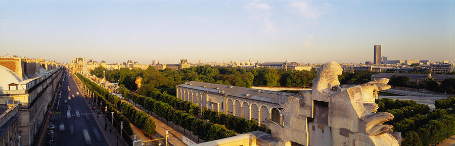 Louvre Photograph - High Angle View Of A City, Royal by Panoramic Images