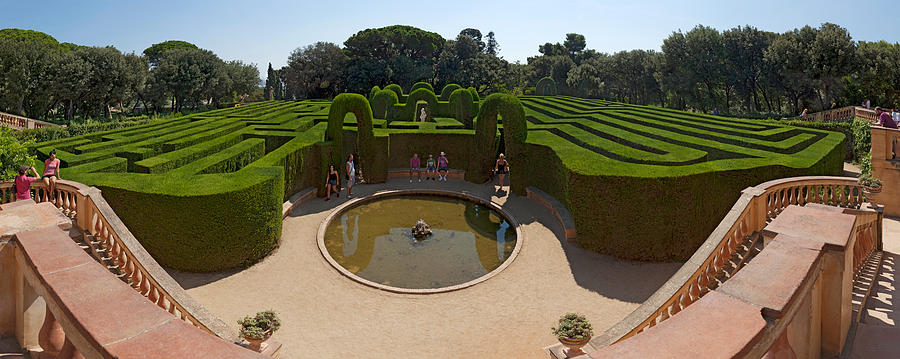 Architecture Photograph - High Angle View Of A Formal Garden by Panoramic Images