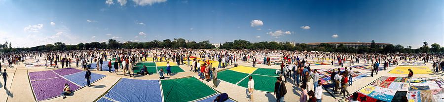City Photograph - High Angle View Of Aids Quilt by Panoramic Images