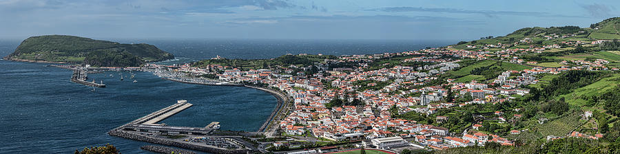 High Angle View Of Cityscape On Coast Photograph by Panoramic Images