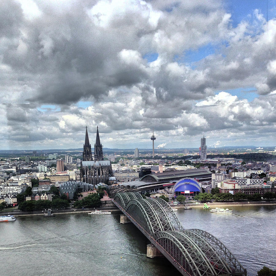 High Angle View Of Cologne Cathedral Photograph by Yulia Reznikov