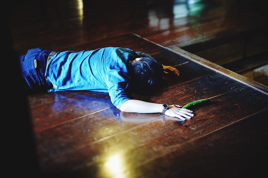 High Angle View Of Man Murdered On Hardwood Floor Photograph by Jusaburo Eguchi / EyeEm High Angle View Of Man Murdered On Hardwood Floor Photograph by Jusaburo Eguchi / EyeEm