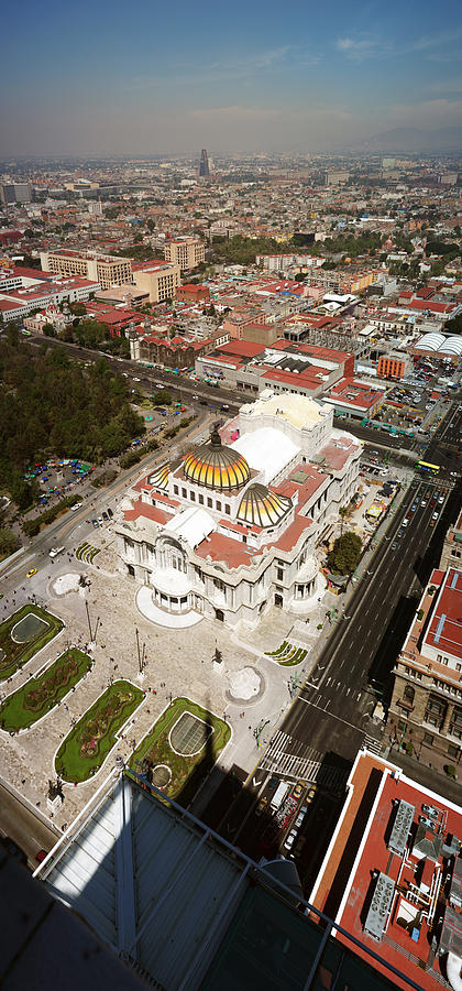Architecture Photograph - High Angle View Of Palacio De Bellas by Panoramic Images