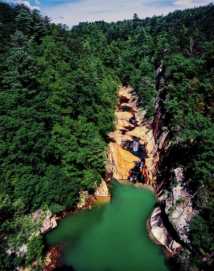 High Angle View Of The Tallulah Gorge Photograph by Panoramic Images