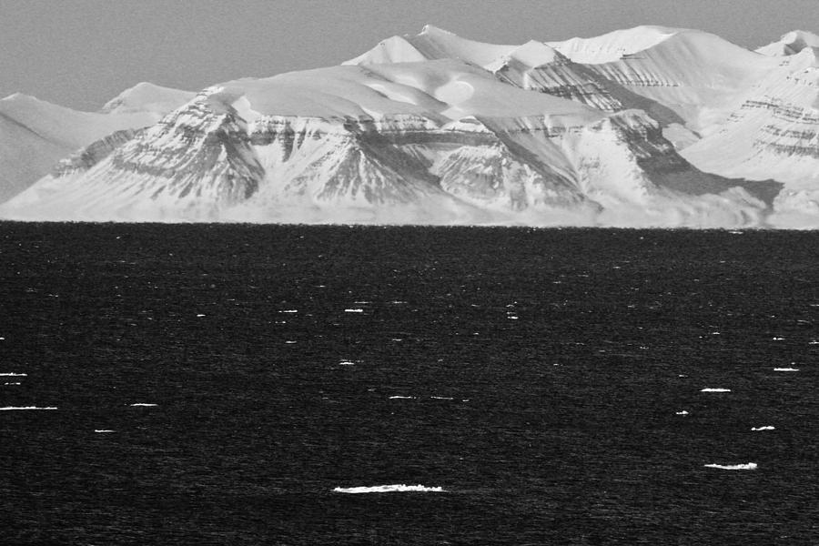 Winter Photograph - High Arctic Fjordland Seascape by David Broome