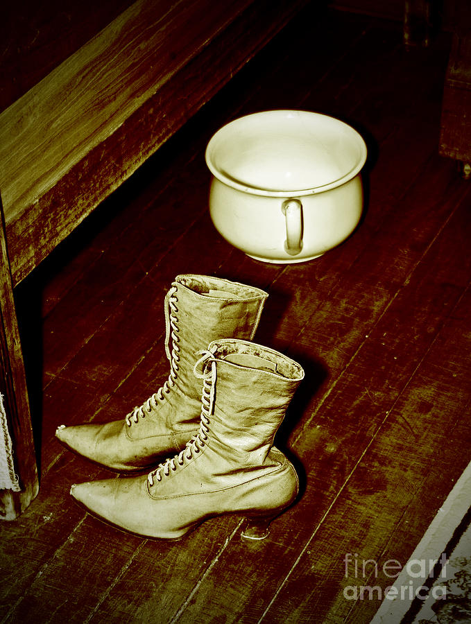 High Button Boots Photograph by Randall Cogle
