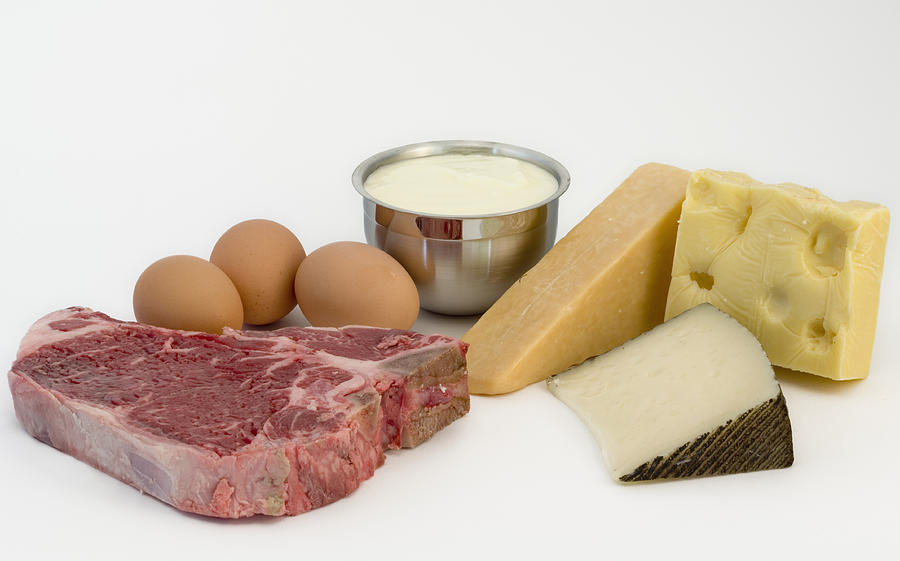 High Cholesterol Food Photograph by Science Stock Photography