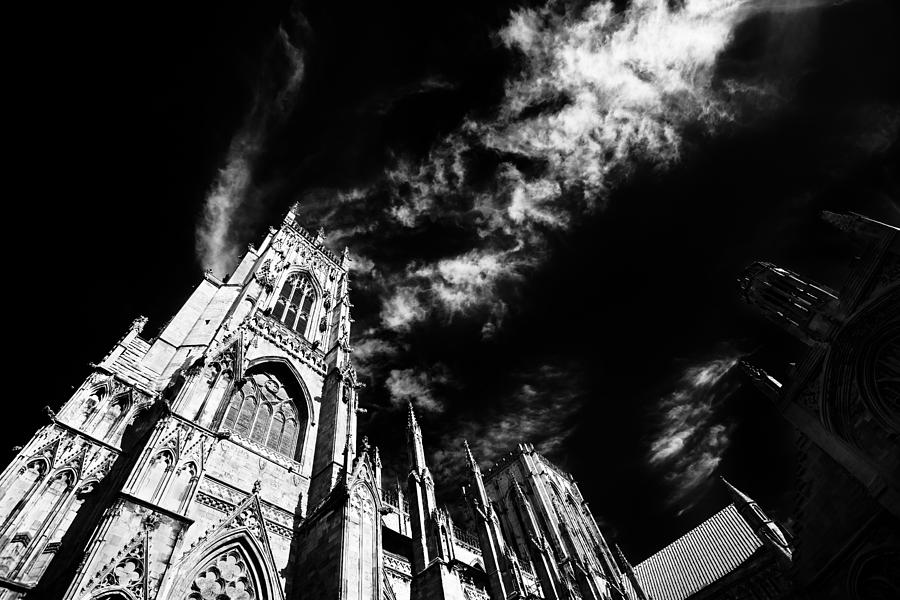 High Contrast York Minster Cathedral Photograph by Dennis Dame