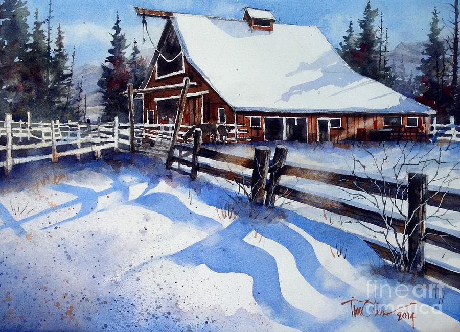 High Country Snow Painting by Tim Oliver