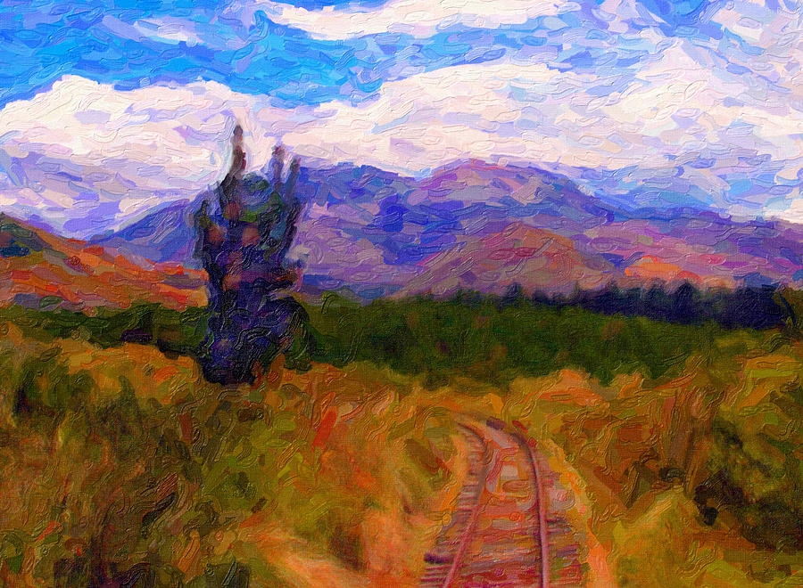 High Country Tracks Digital Art by Chuck Mountain