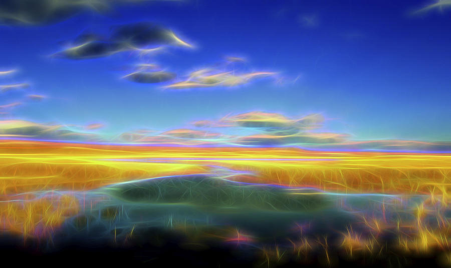 High Desert Lake Digital Art by William Horden