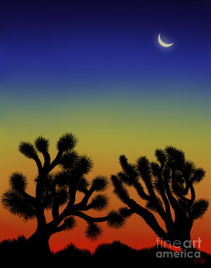 High Desert Sunset Digital Art