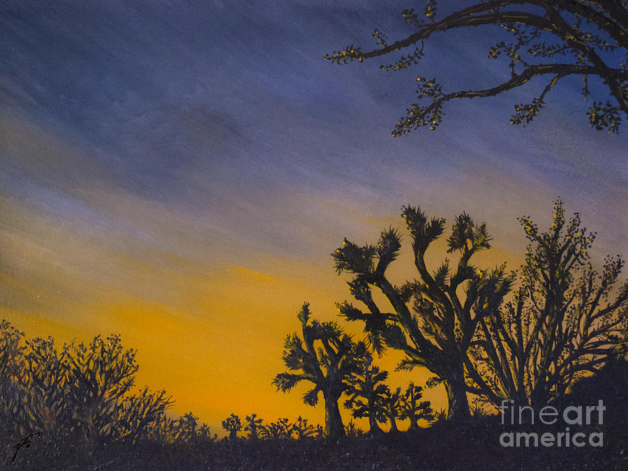 High Desert Twilight Painting by Suzette Kallen