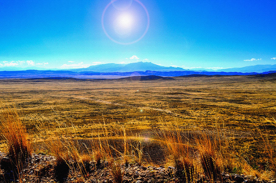 High Desert with Flare Photograph by Lisa Holland-Gillem