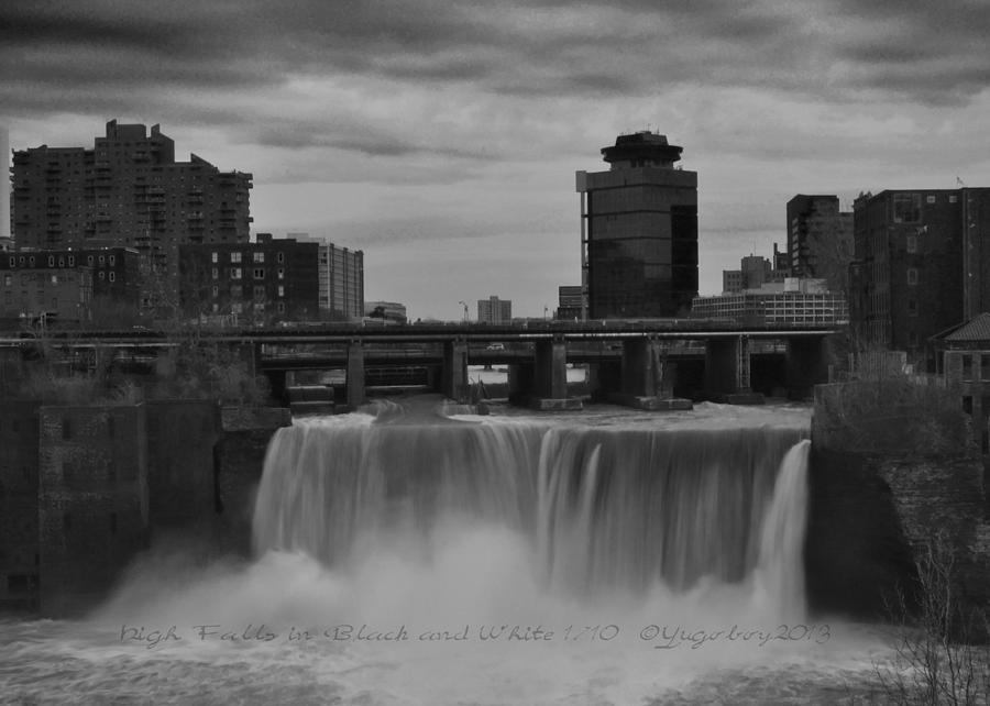 High Falls in Black and White Photograph by Larry Rogers | Fine Art America