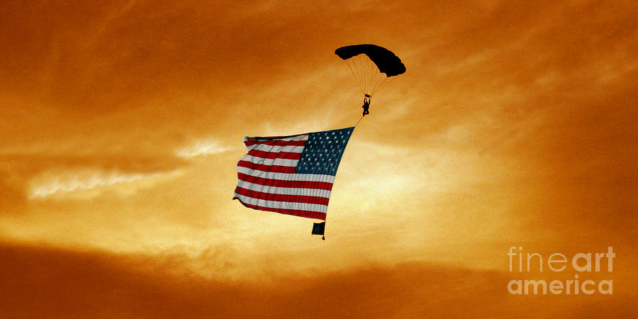 High Flying Flag Photograph by Paul Anderson