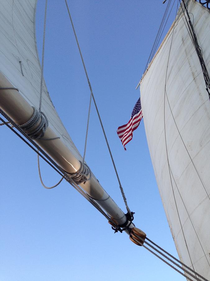 High flying flag Photograph by Ron Fine Art America